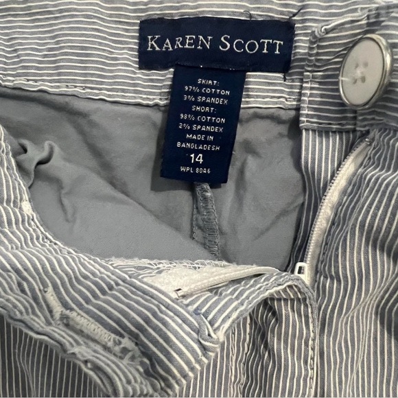 Karen Scott Striped Skirt - Picture 4 of 4
